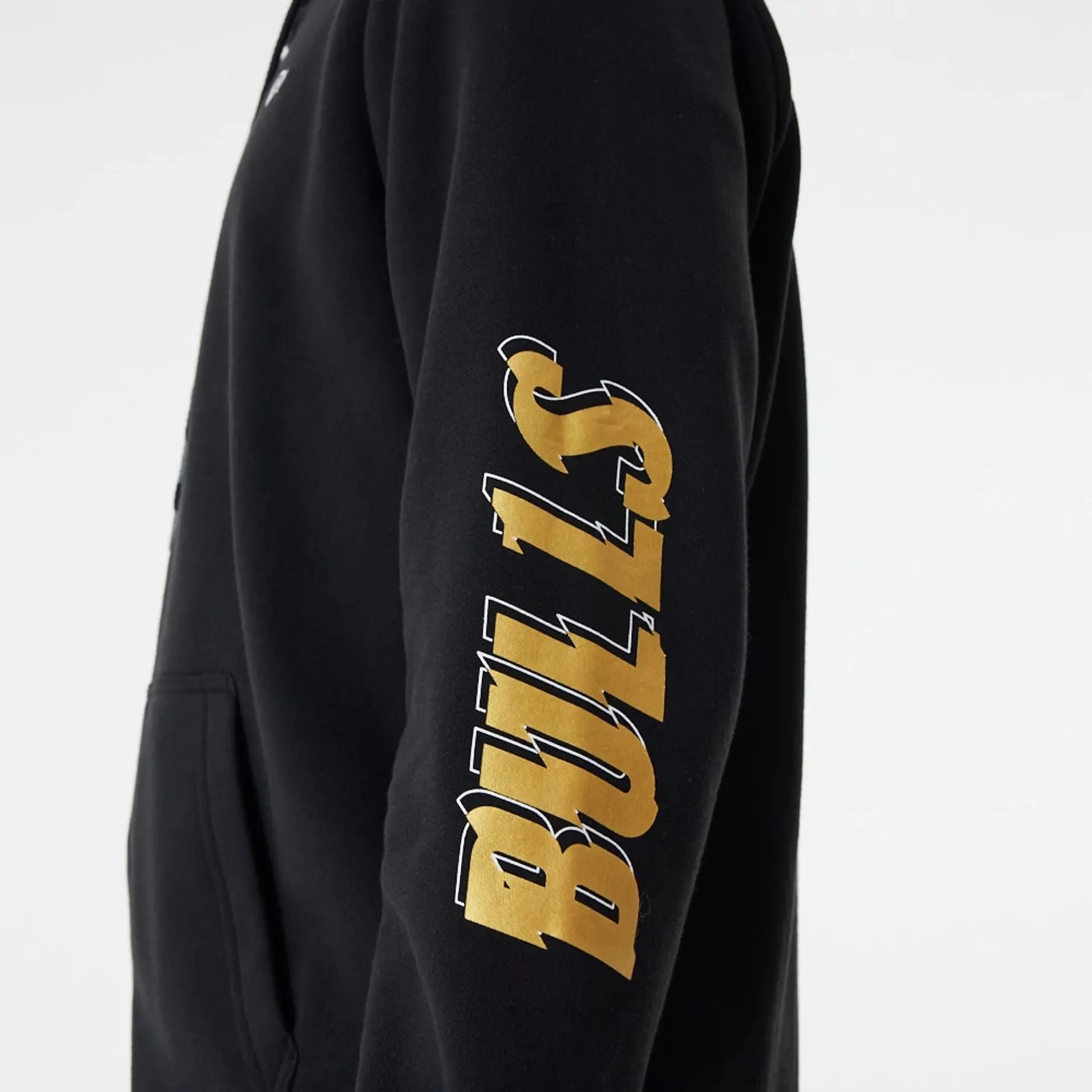 Chicago Bulls Team Script Black Full Zip Hoodie