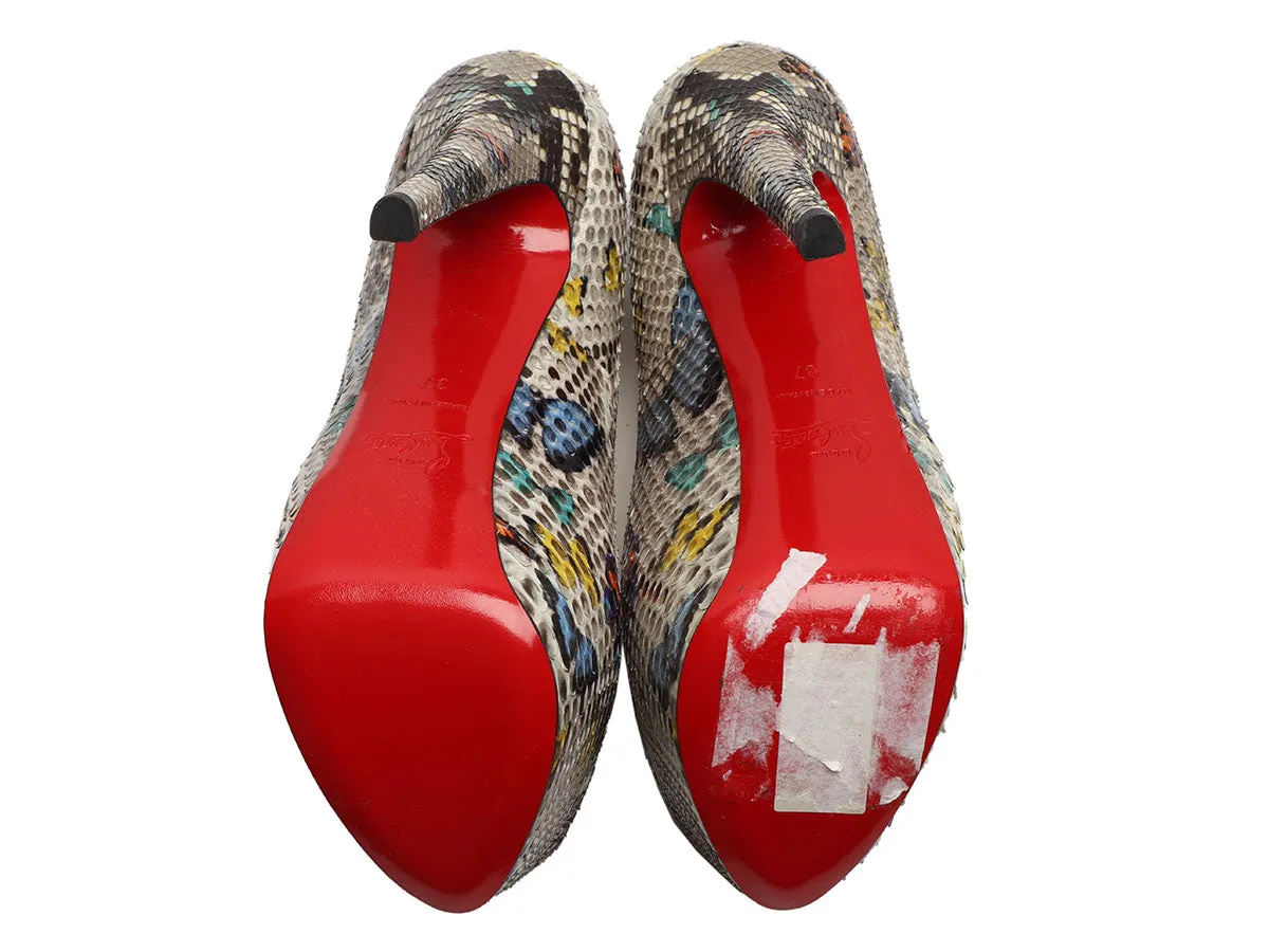 Christian Louboutin Python Butterfly Highness 160 Pumps