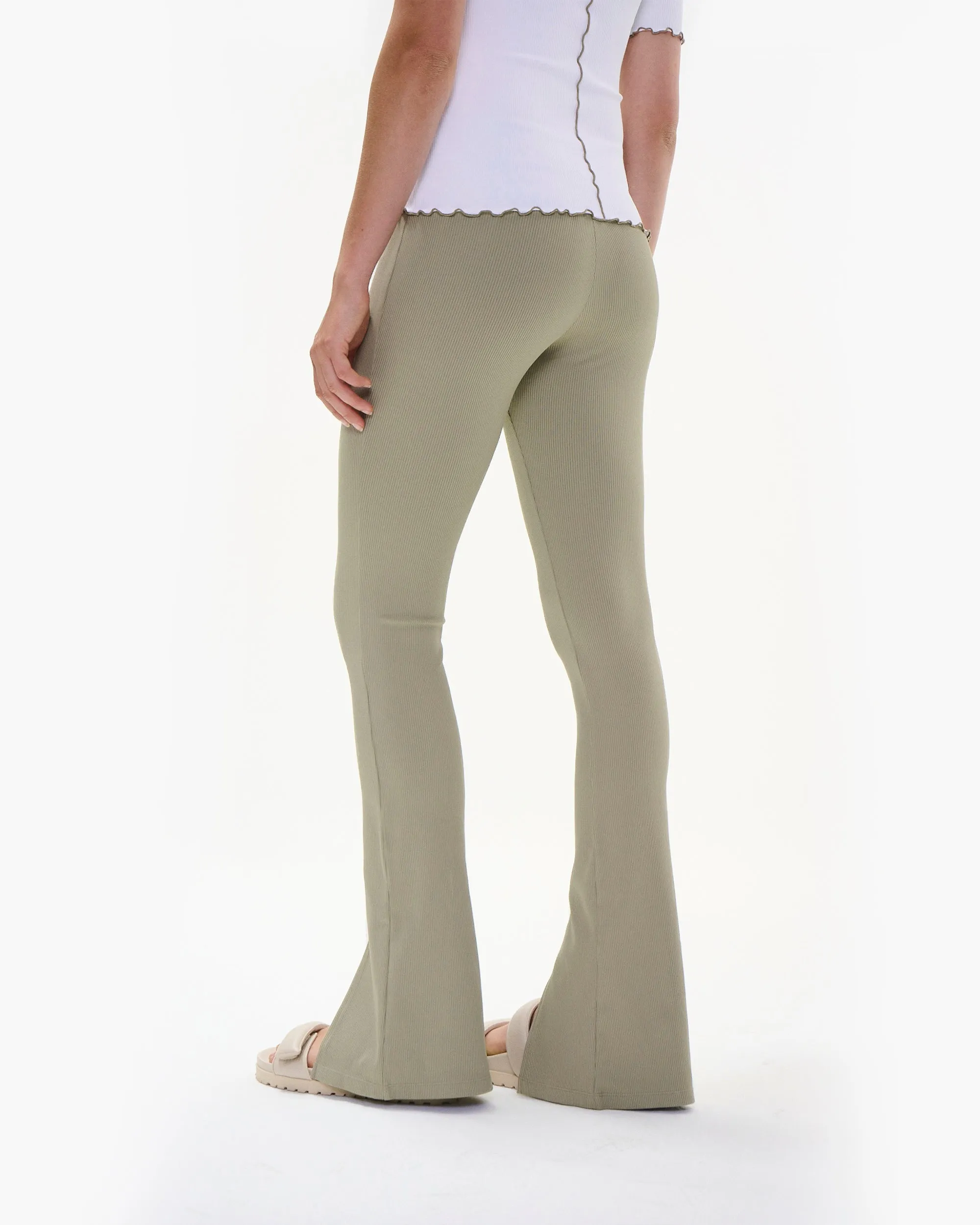 DAMIEN RIBBED PANTS SAGE