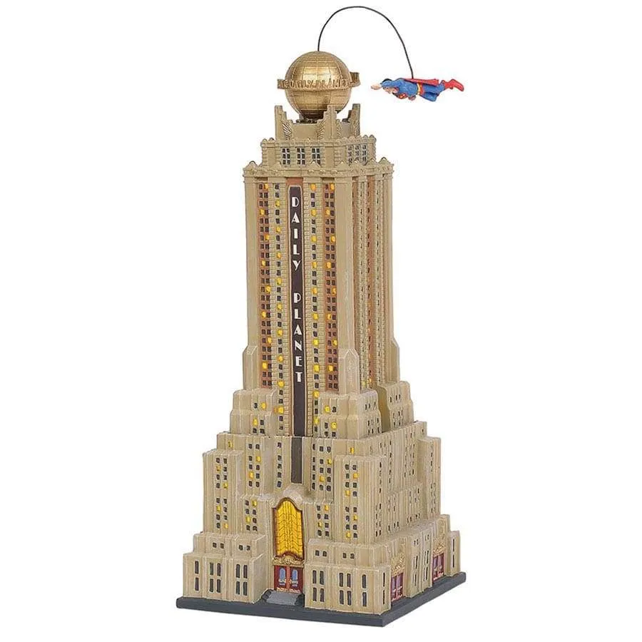 DC Comics Village by D56 - Superman The Daily Planet Statue