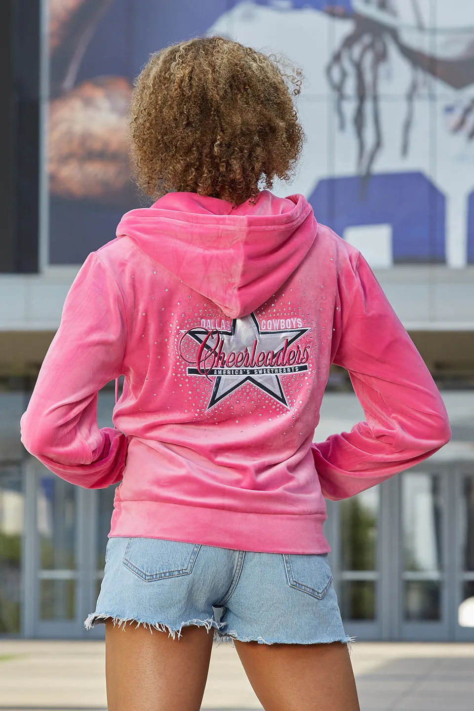 DCC Zip Up Hoodie in Pink