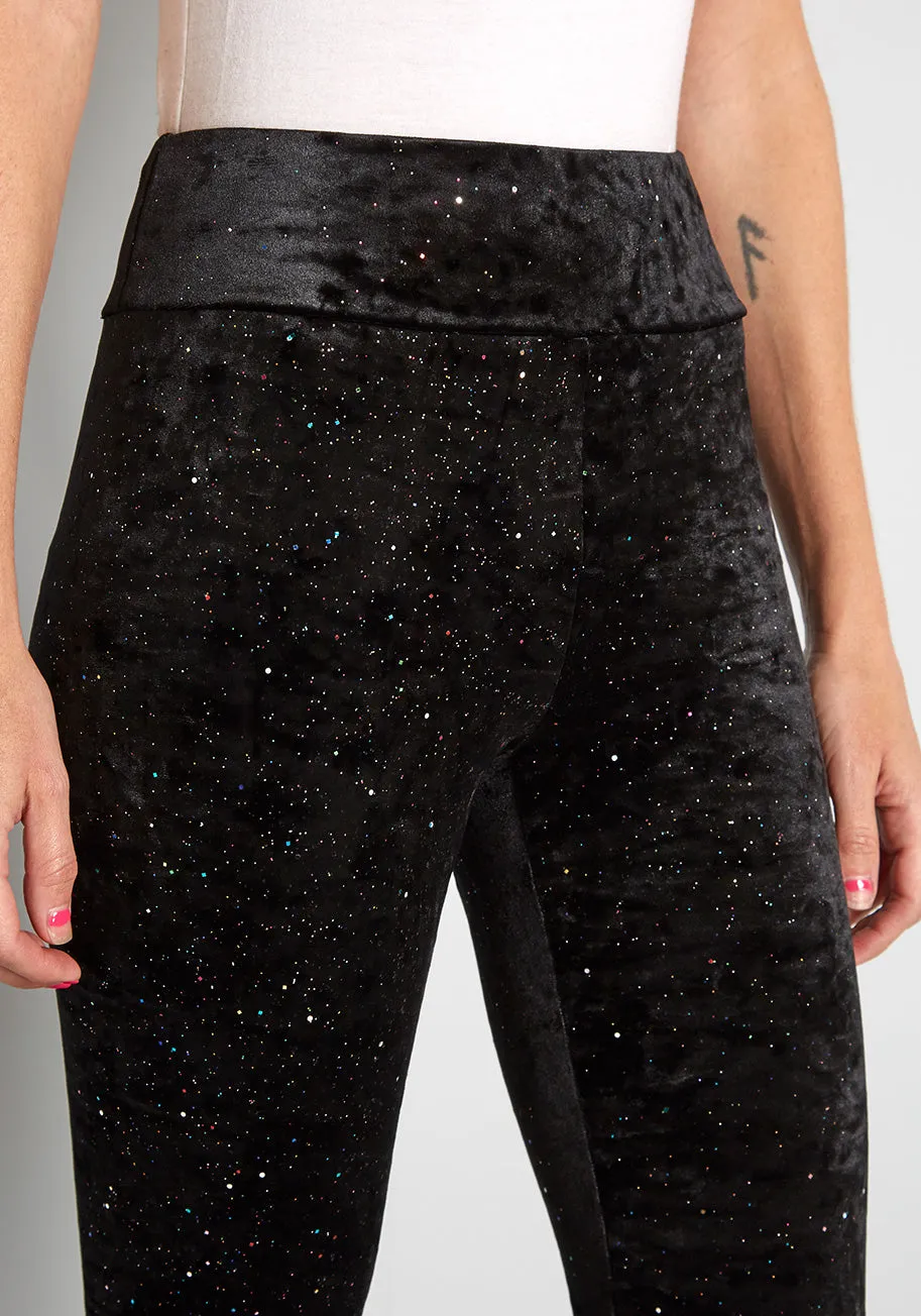 Diamond Sky Velvet Leggings