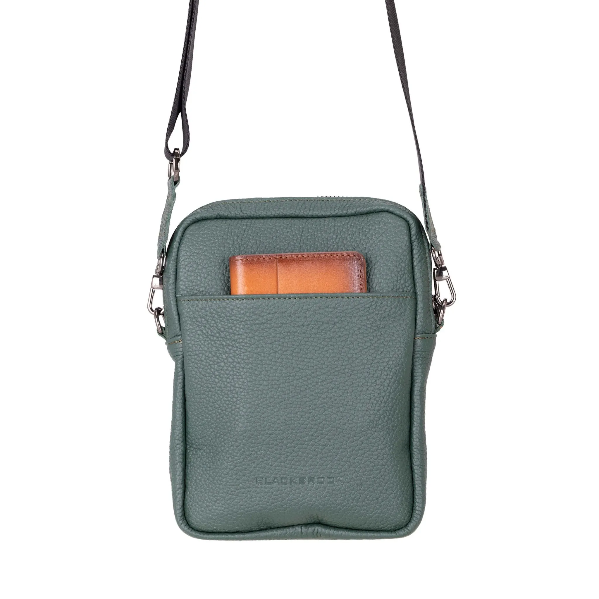 Dillon Crossbody Leather Bag, Green