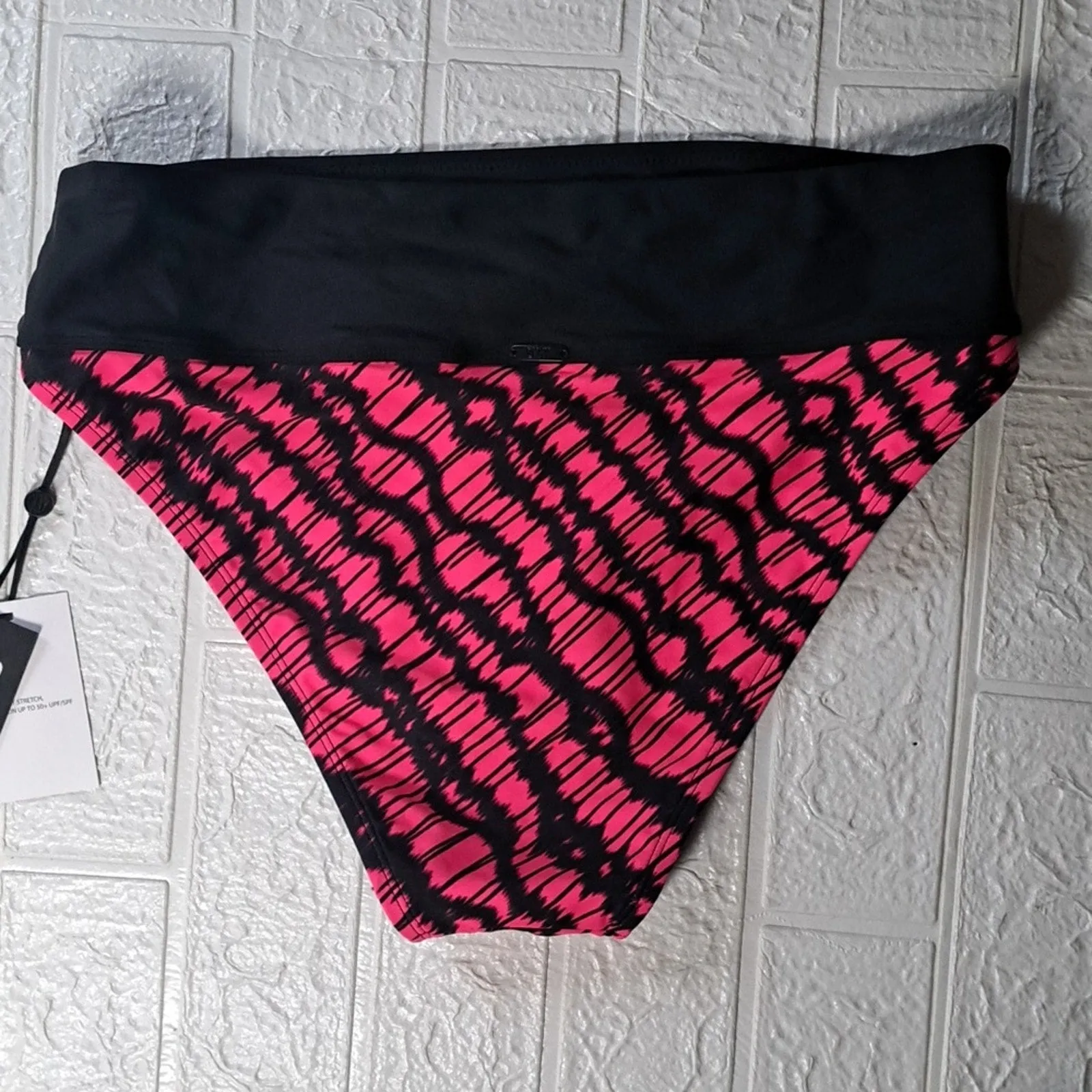 Dkny Women's Printed High Waist Bikini Bottoms Swimsuit XL