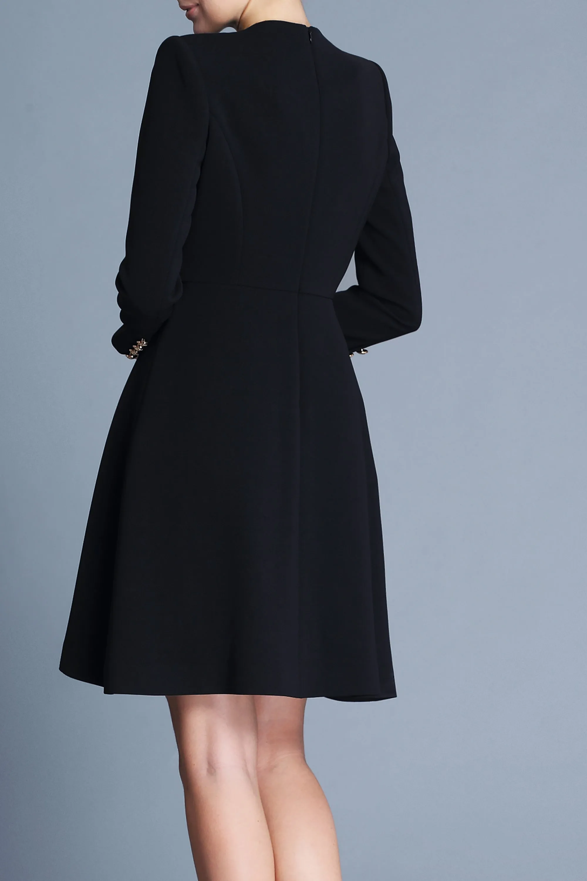 DL Black Diagonal English Dress