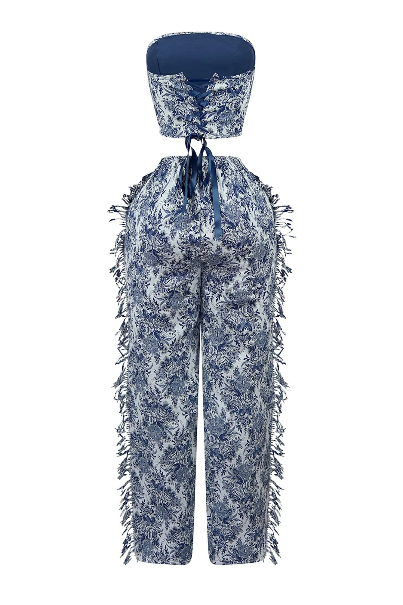 Dreamy Jacquard Print Top & Pants SET