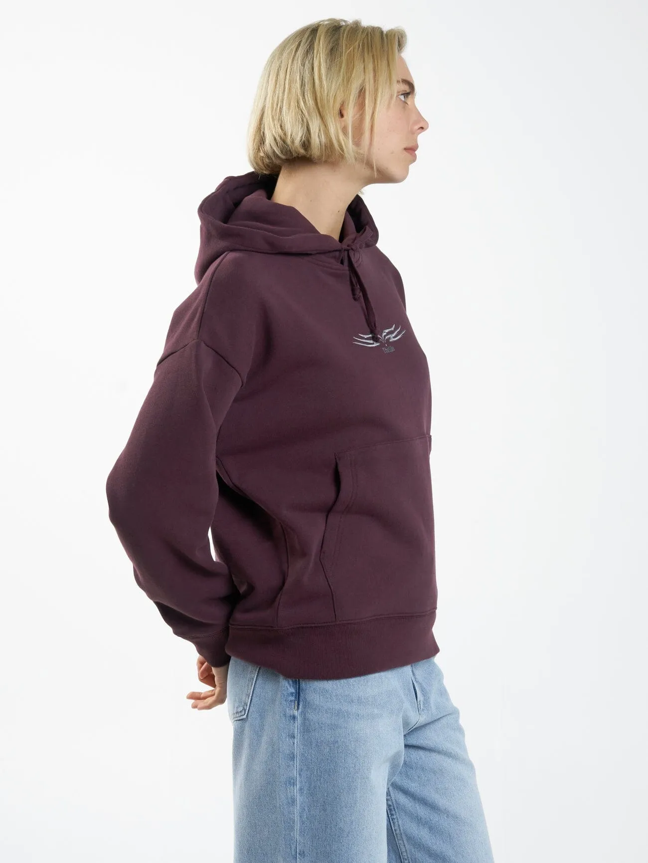 Easy Going Fleece Hood - Wine