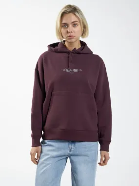 Easy Going Fleece Hood - Wine