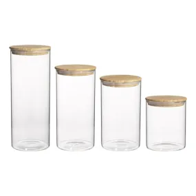 Ecology Pantry Round Canisters S/4