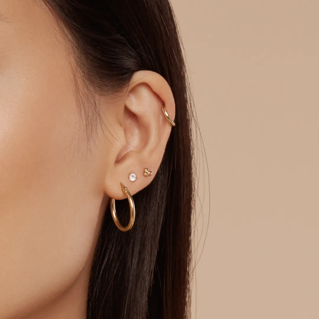 Essentials Hoops 19 mm - 10 Karat Gold