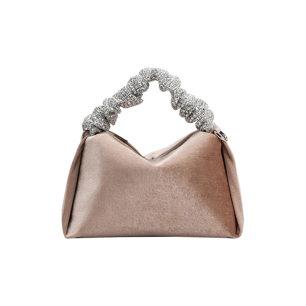 Estela Taupe Top Handle Bag