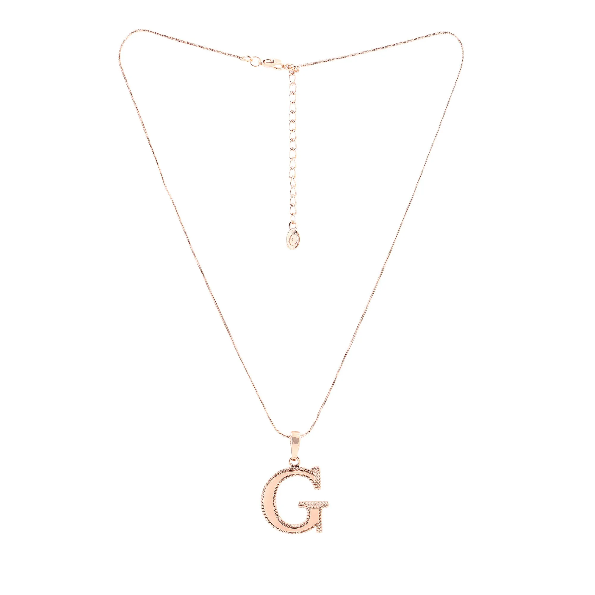 Estele - Charm G Rosegold plated Pendant