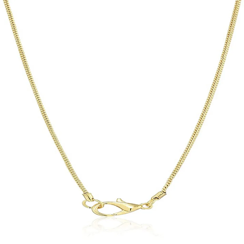 Estele - Gold Plated Zing American Diamond Pendant for Women / Girls