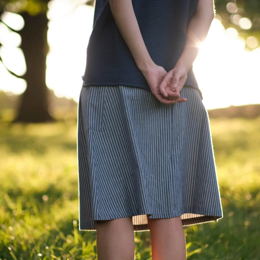 Eve Striped Skirt