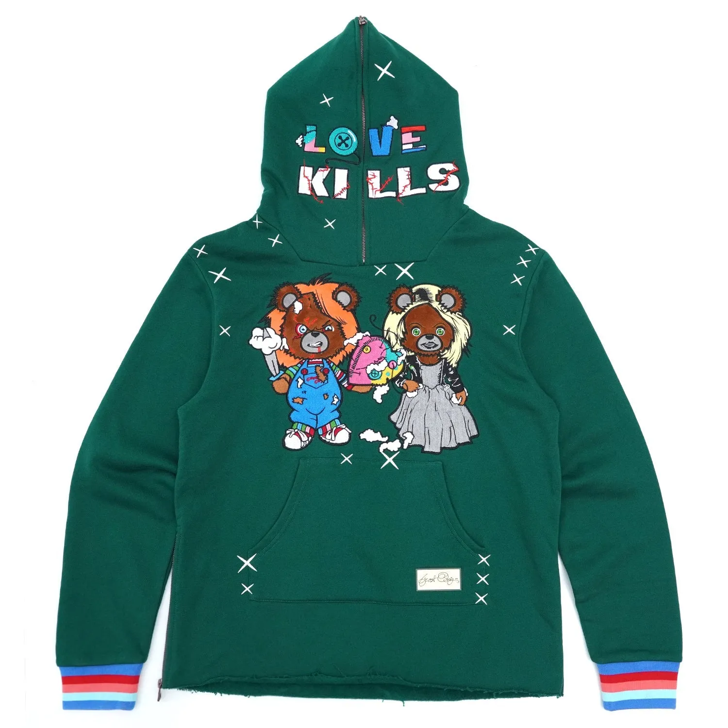 F5738 Love Kills Hoodie - Frost Green