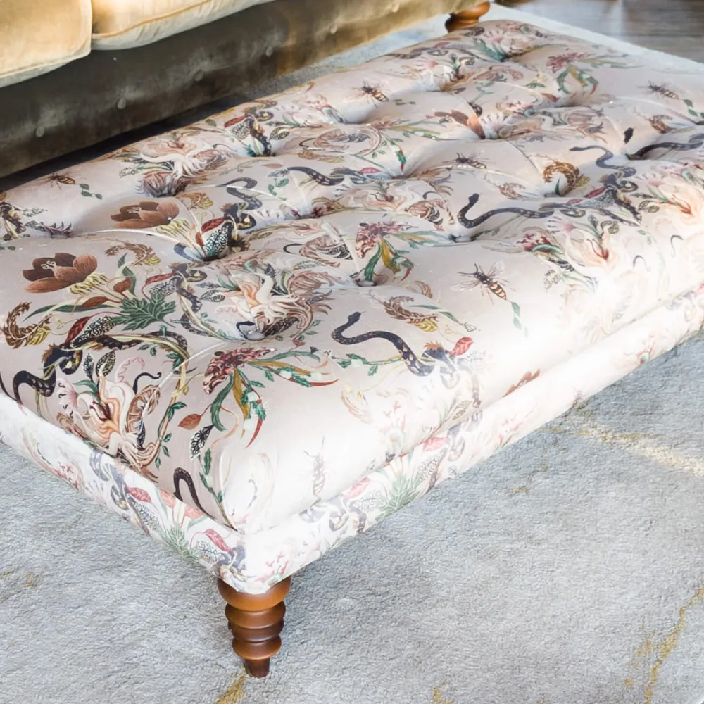 Felicity Footstool | Patterned Fabrics