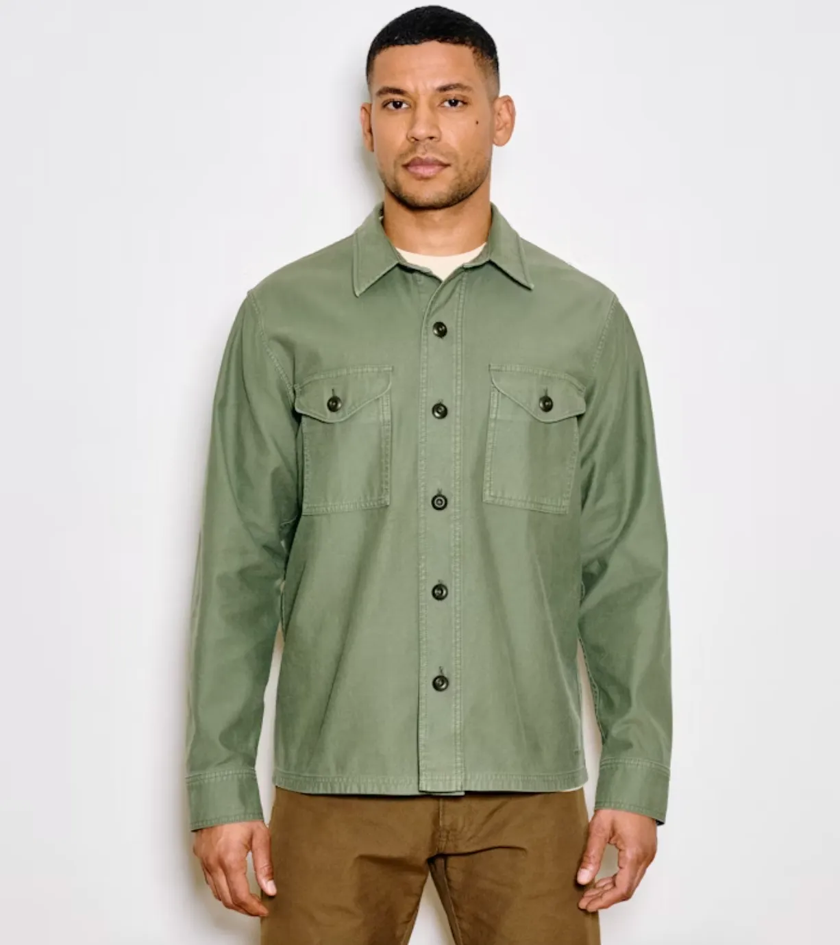 Field Jac-Shirt Washed Fatigue Green