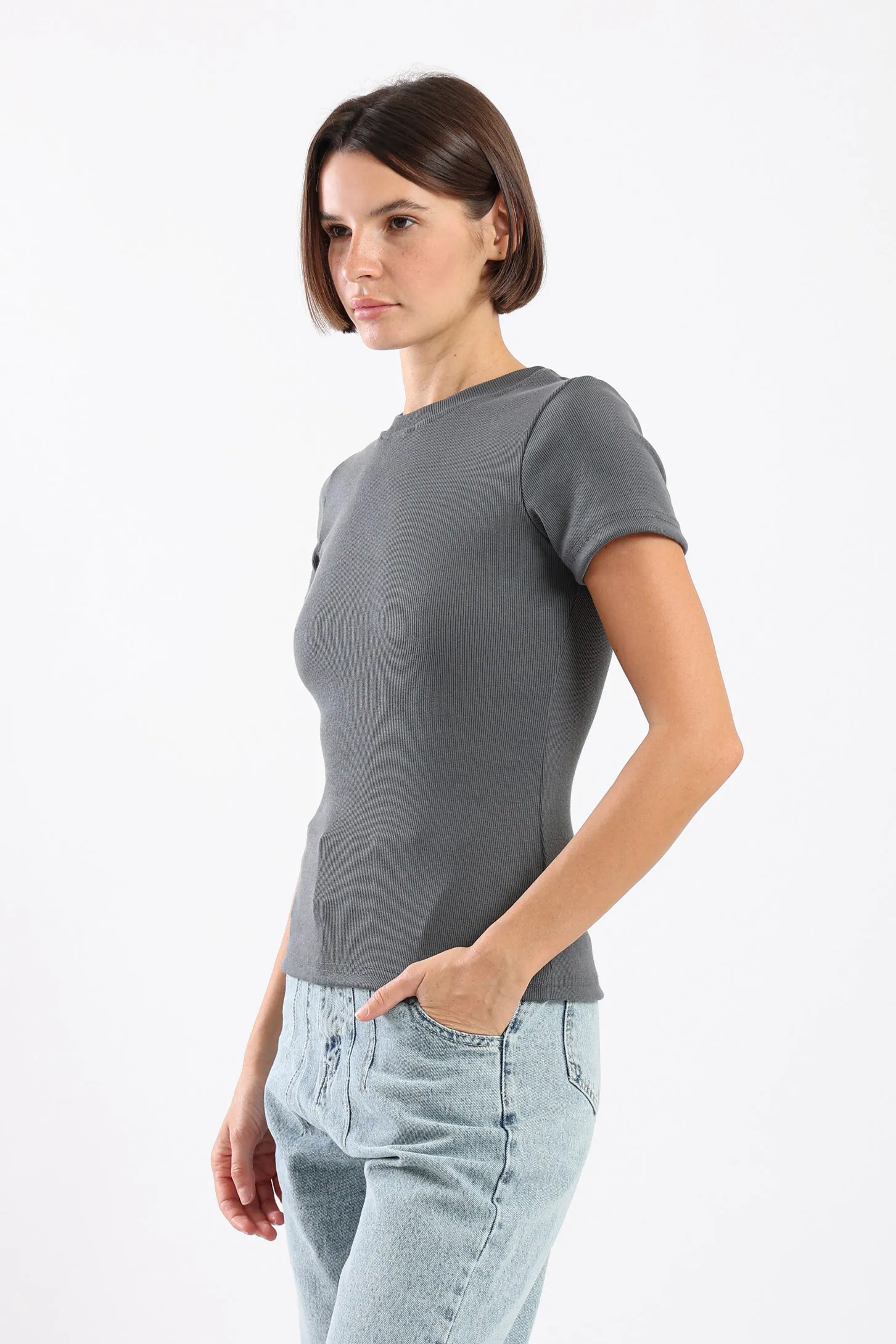 FITS EVERYBODY TOP - GREY