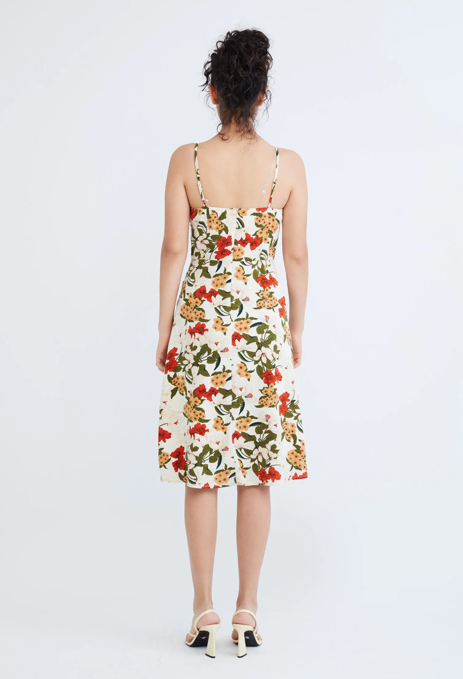 Floral Flutter Slip On Dress