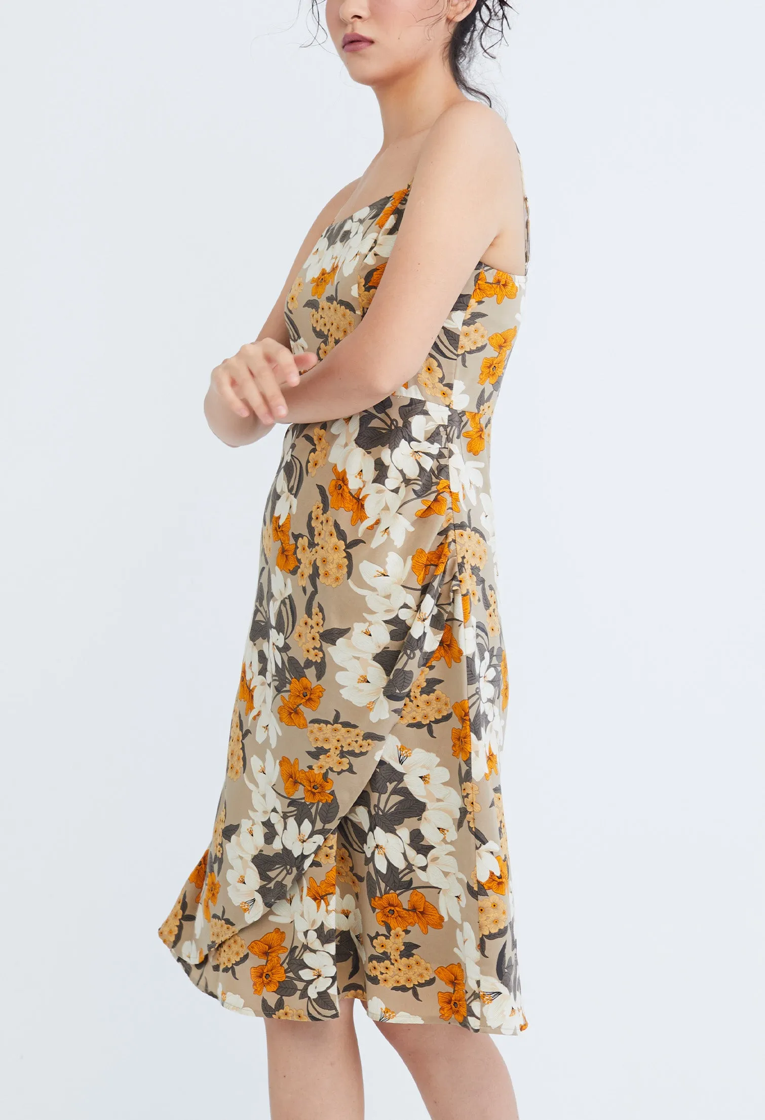 Floral Flutter Slip On Dress