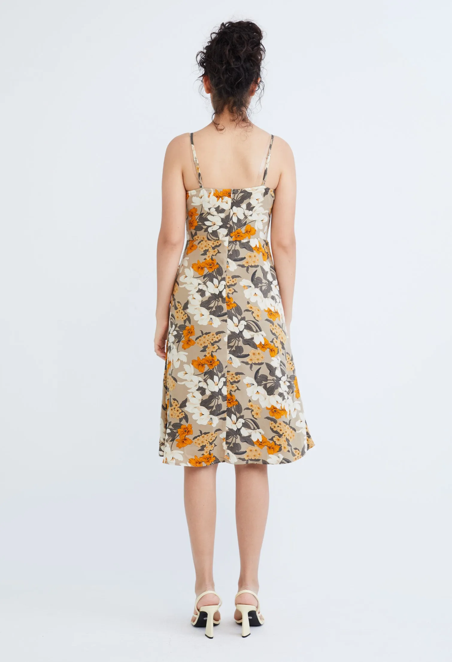 Floral Flutter Slip On Dress