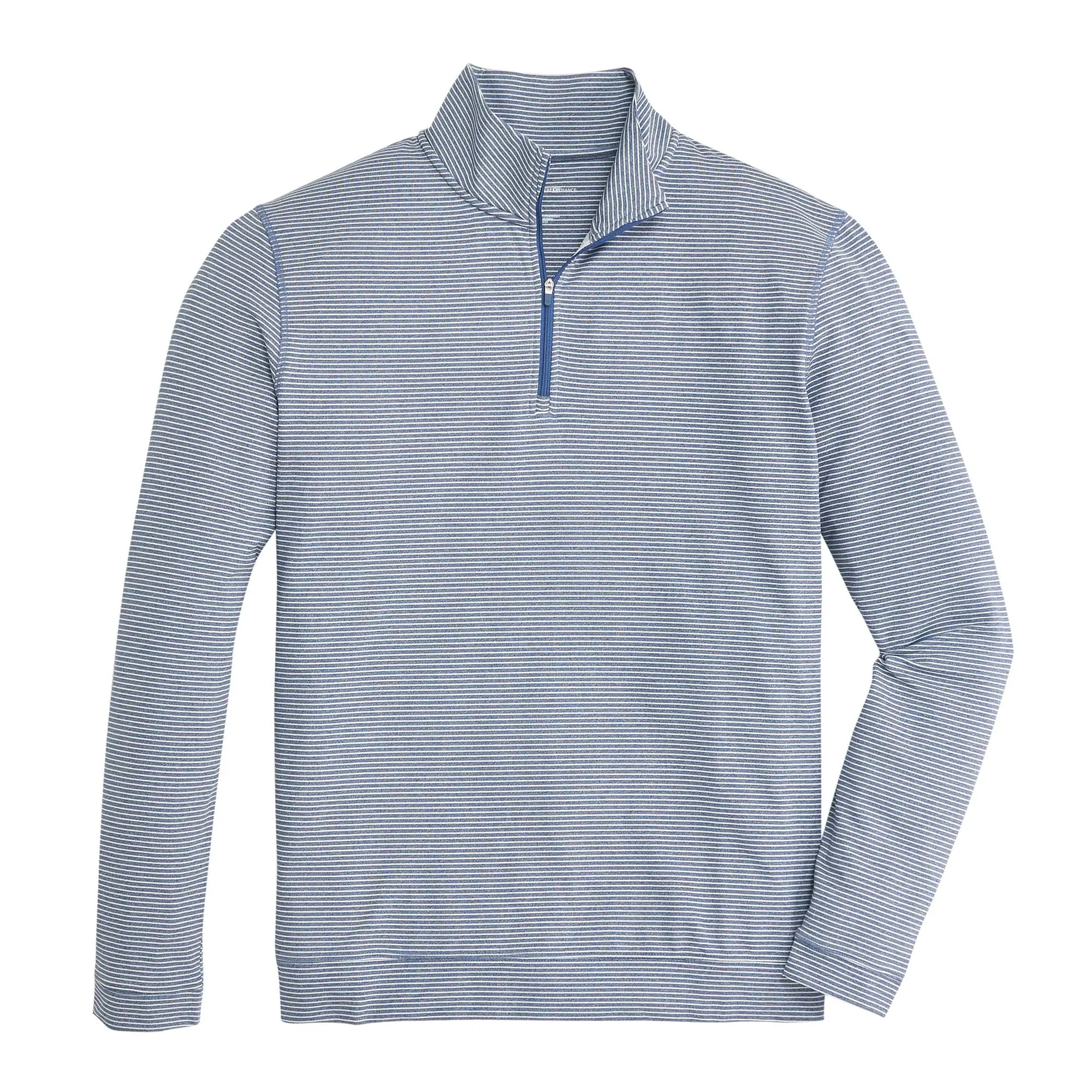 Flow 1/4 Zip Stripe Pullover - Dark Denim