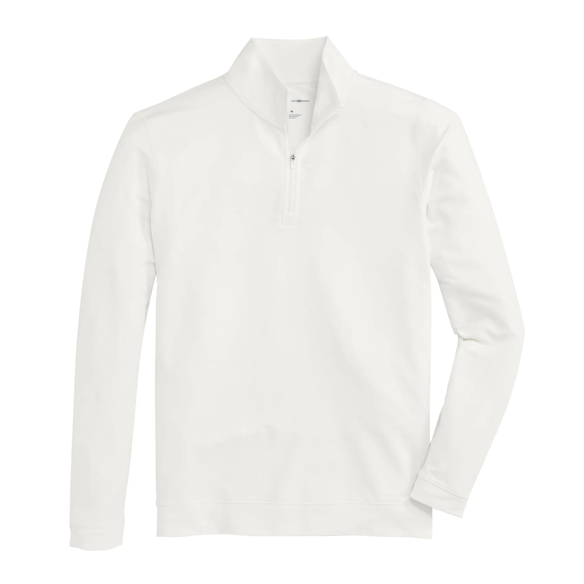 Flow Performance 1/4 Zip Pullover - White