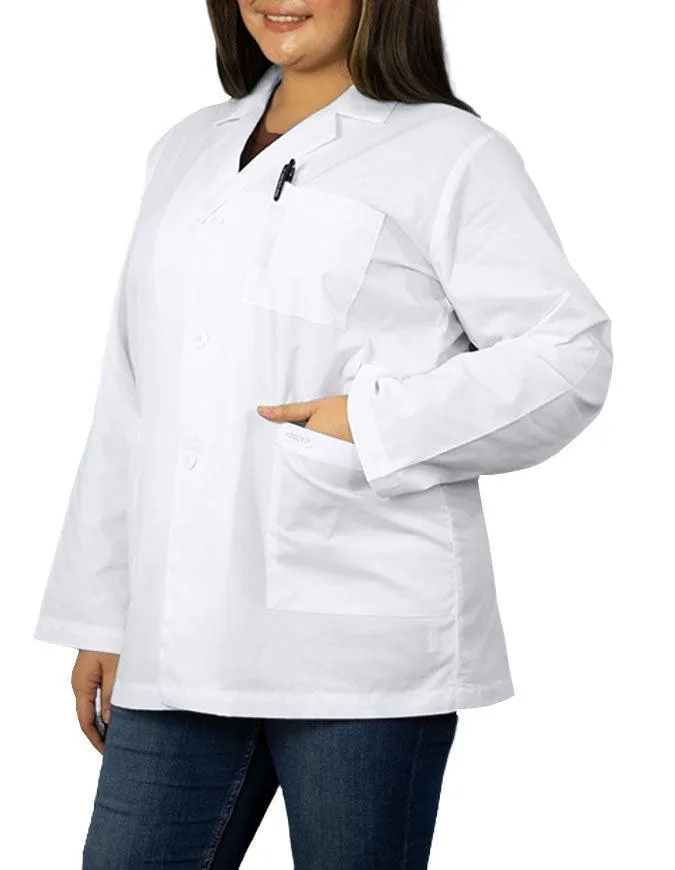 Free Embroidery Heedfit 31 Inches Three Pockets Lab Coat For Unisex