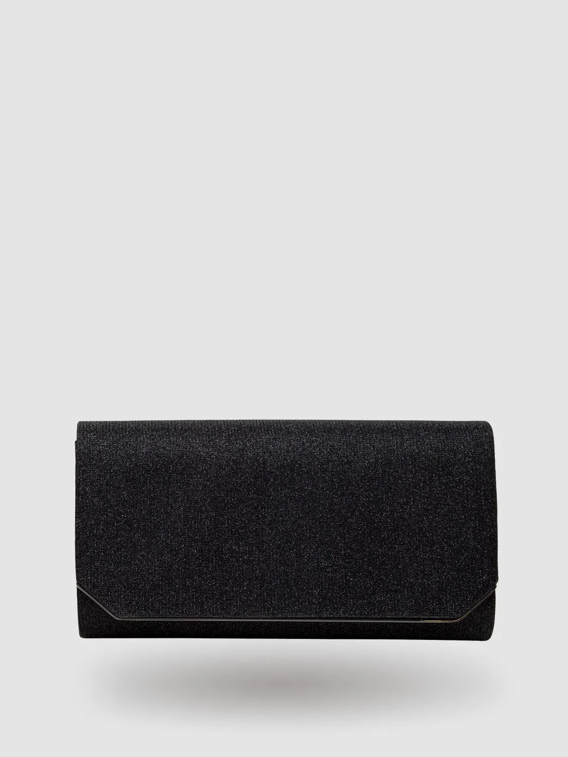 Geometric Glitter Flapover Clutch