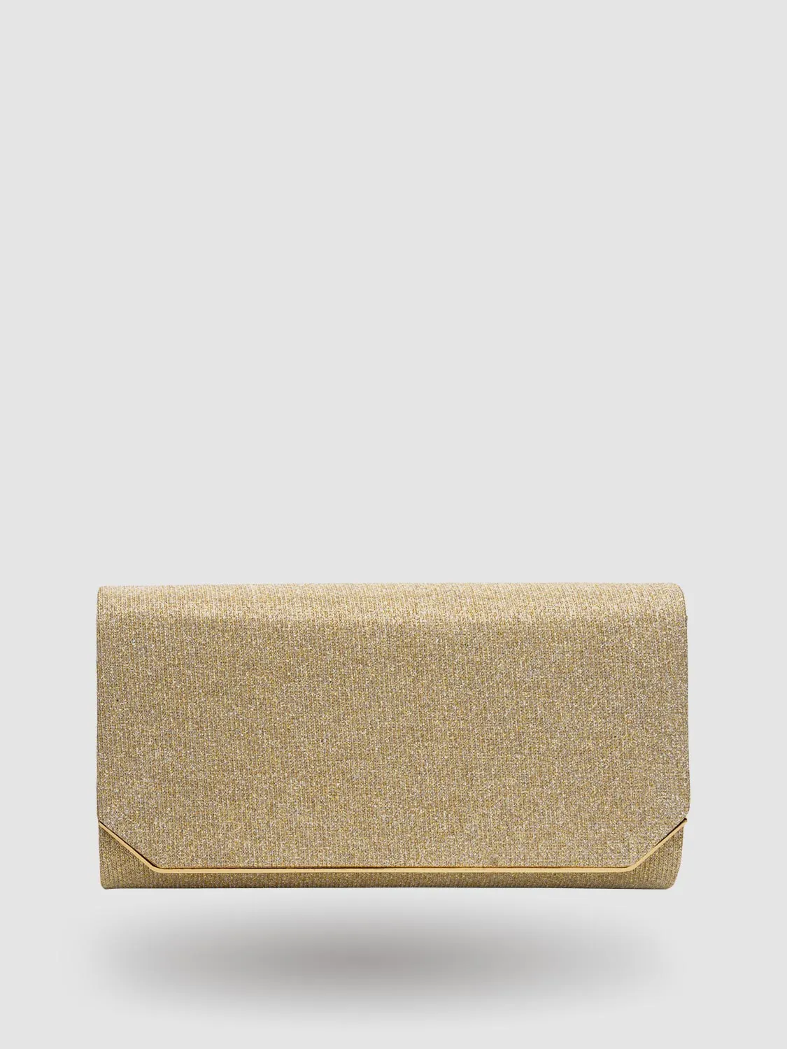 Geometric Glitter Flapover Clutch