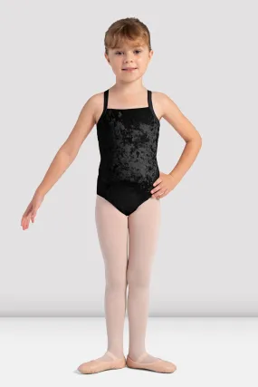 Girls Pippa Velvet Camisole Leotard