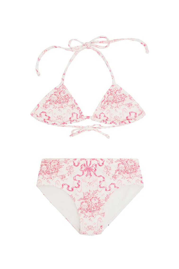 Girls Printed Finnie Bikini Swim Set