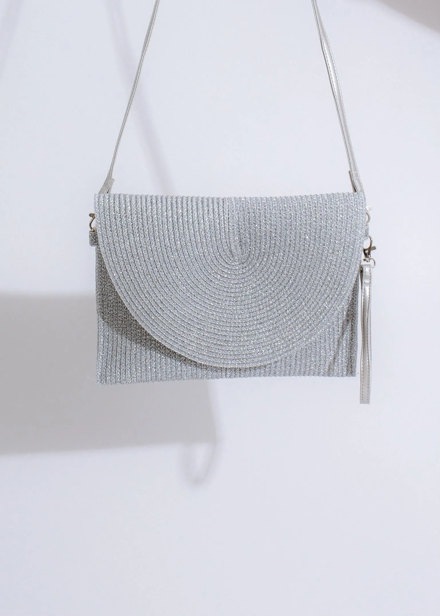 Glam Sparkle Glitter Handbag Silver