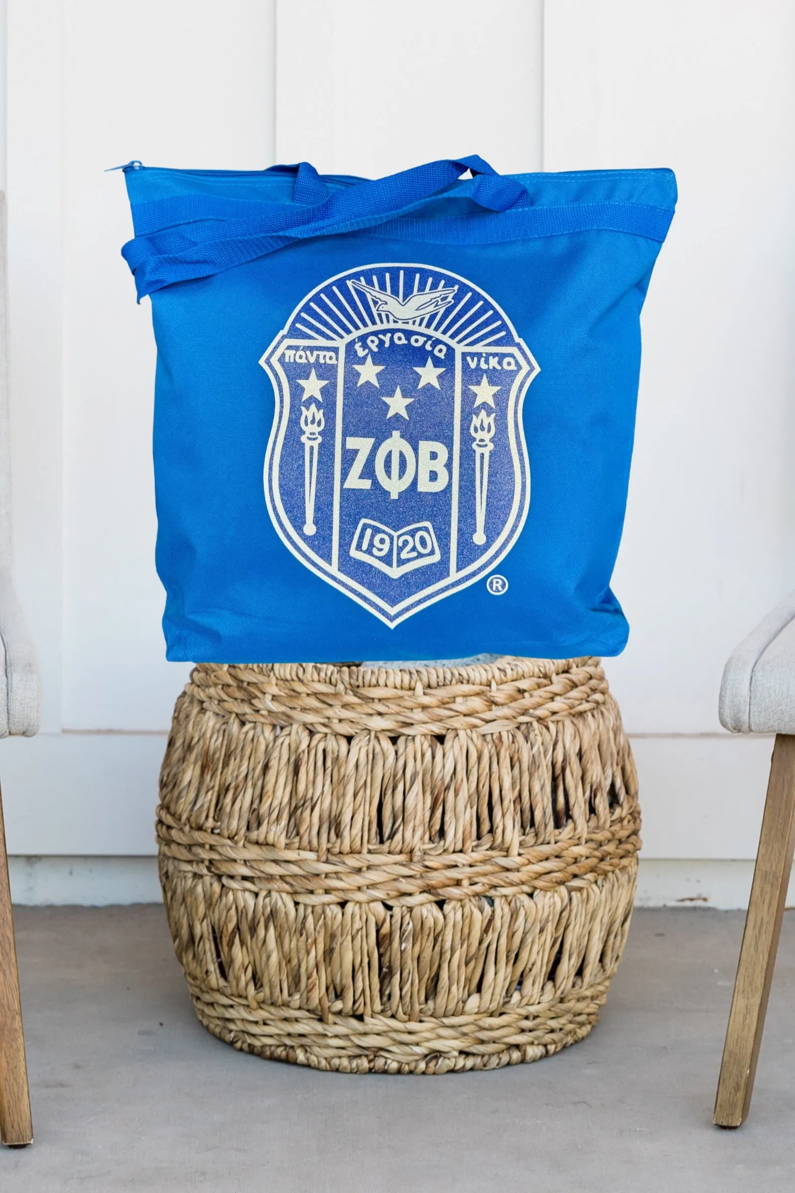 Glitter Zeta Shield Tote Bag