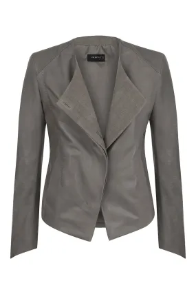 Grey Leather Jacket