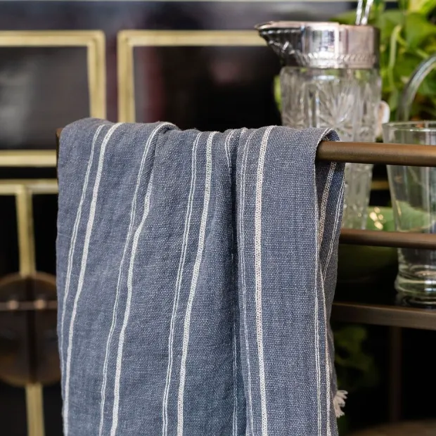 Grey Stripe Tea Towels - Set of 2