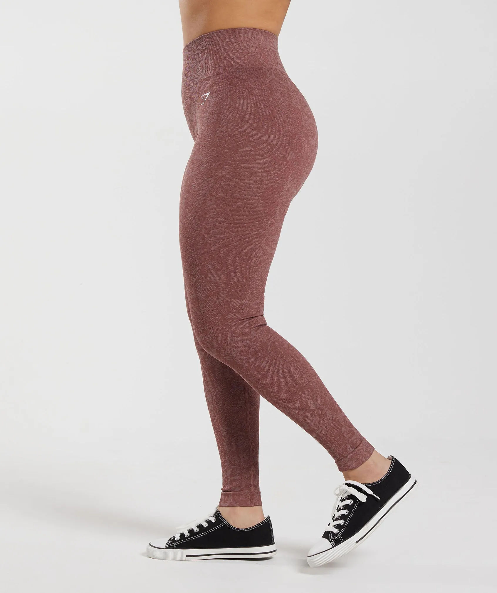 Gymshark Adapt Animal Seamless Leggings - Modern Blush Pink/Magenta Brown