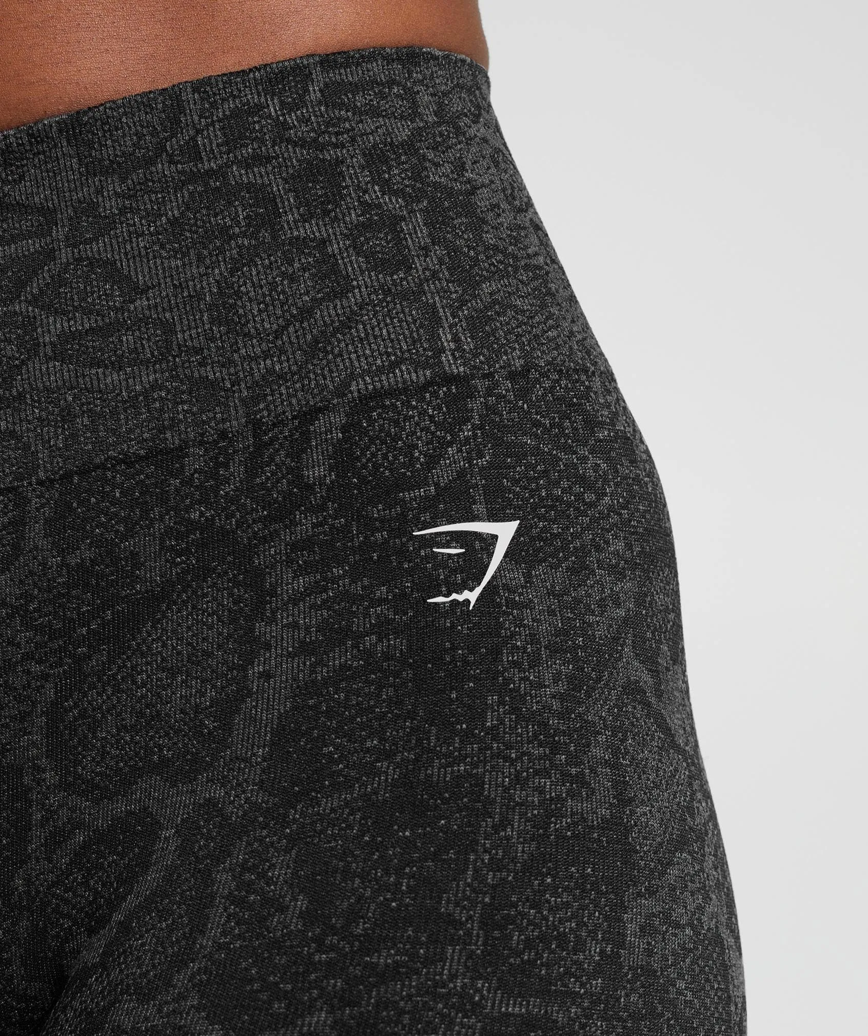 Gymshark Adapt Animal Seamless Leggings - Urban Grey/Black