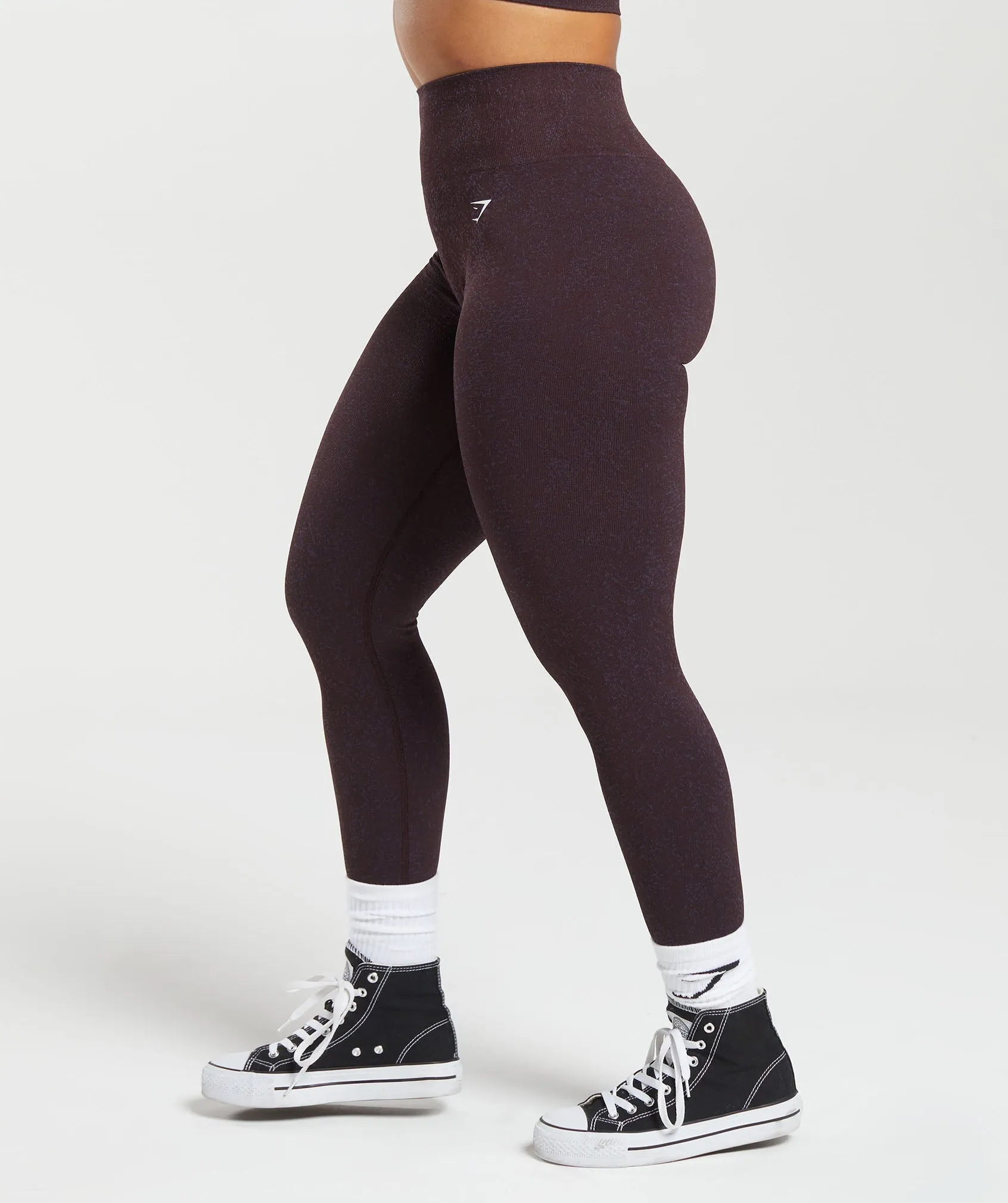 Gymshark Adapt Fleck Seamless Leggings - Plum Brown/Dewberry Purple