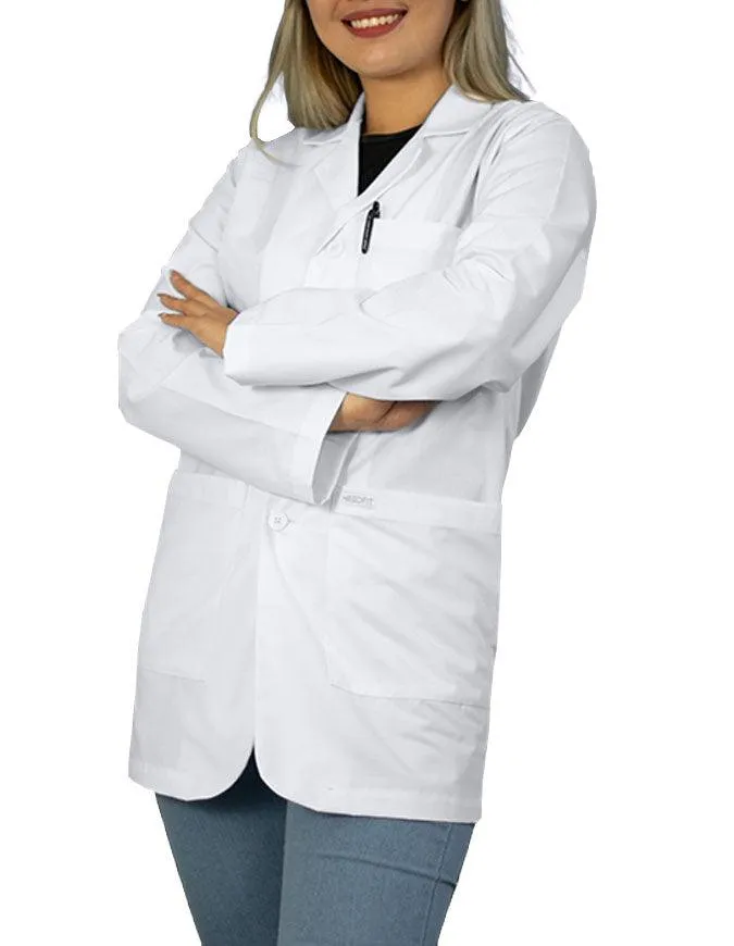 Heedfit Unisex 31 Inches Three Pocket White Consultation Coat