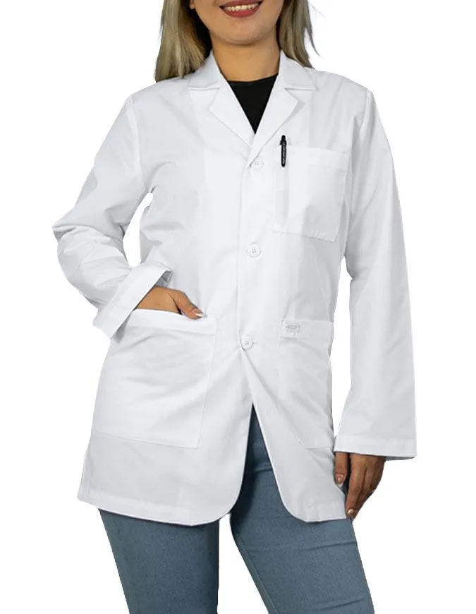 Heedfit Unisex 31 Inches Three Pocket White Consultation Coat