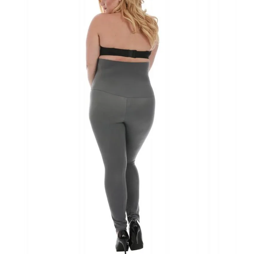 InstantFigure Plus Size Hi-Waist Compression Leggings WPL016C