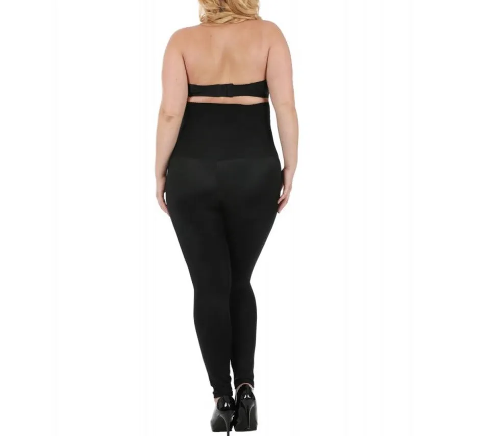 InstantFigure Plus Size Hi-Waist Compression Leggings WPL016C