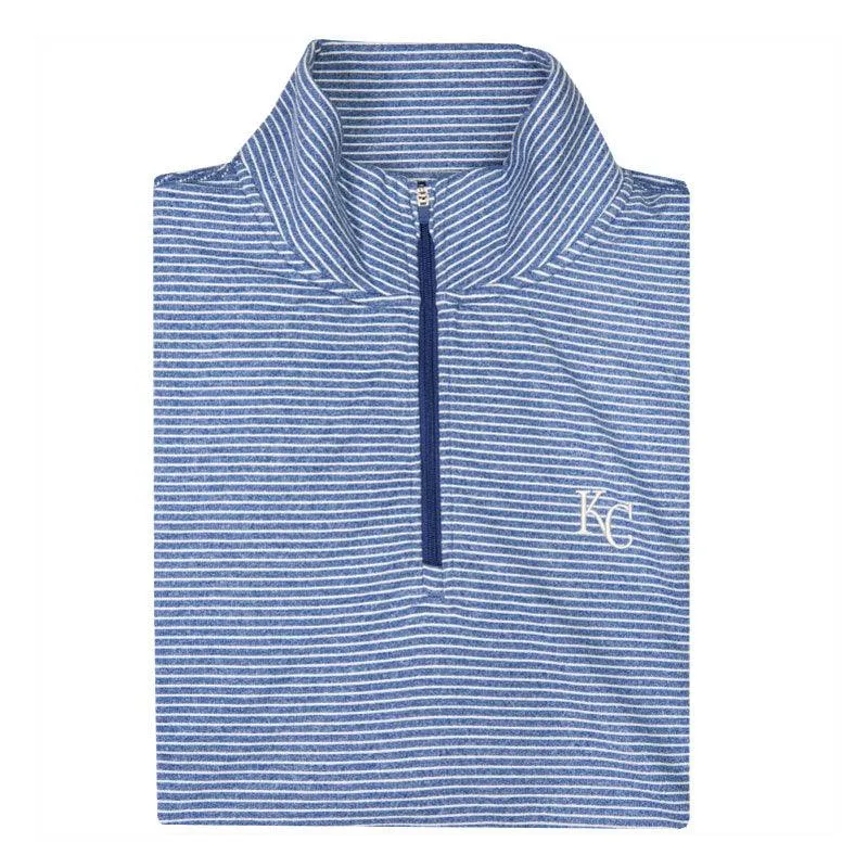 Kansas City Royals Flow Stripe Performance 1/4 Zip Pullover