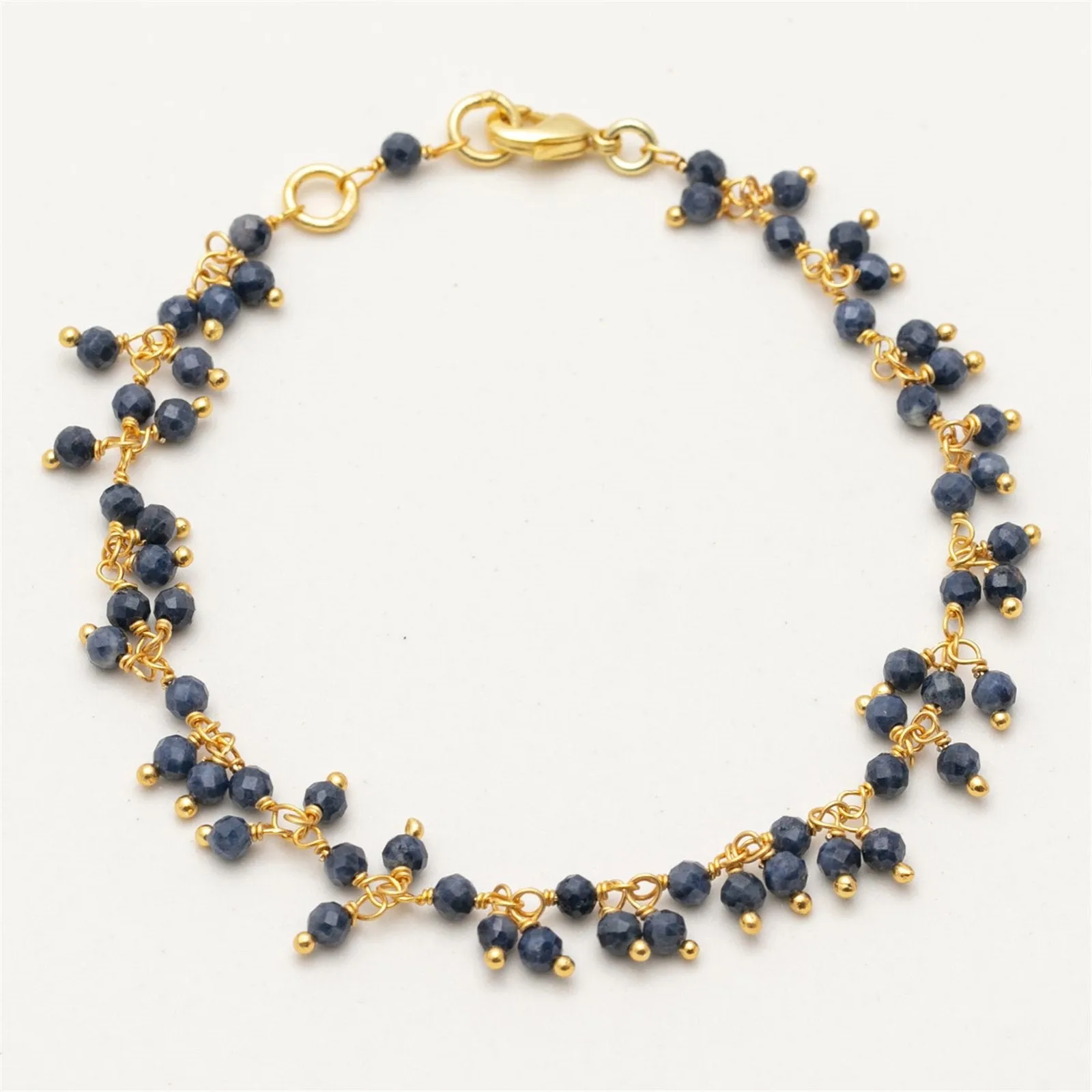 Lapiz 18K Gold Plated Beaded Bracelet