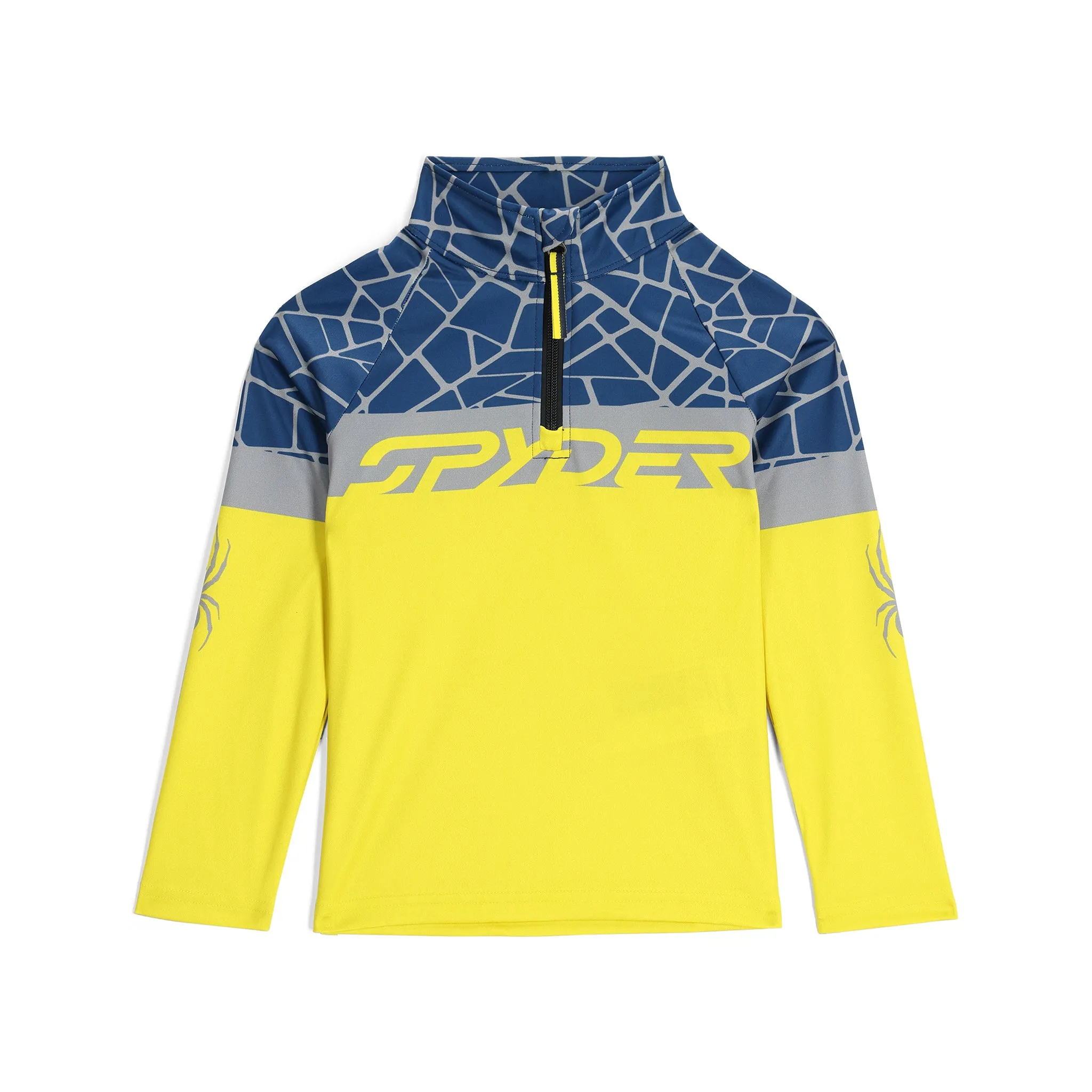 Little Boys Bug Half Zip - Acid Yellow