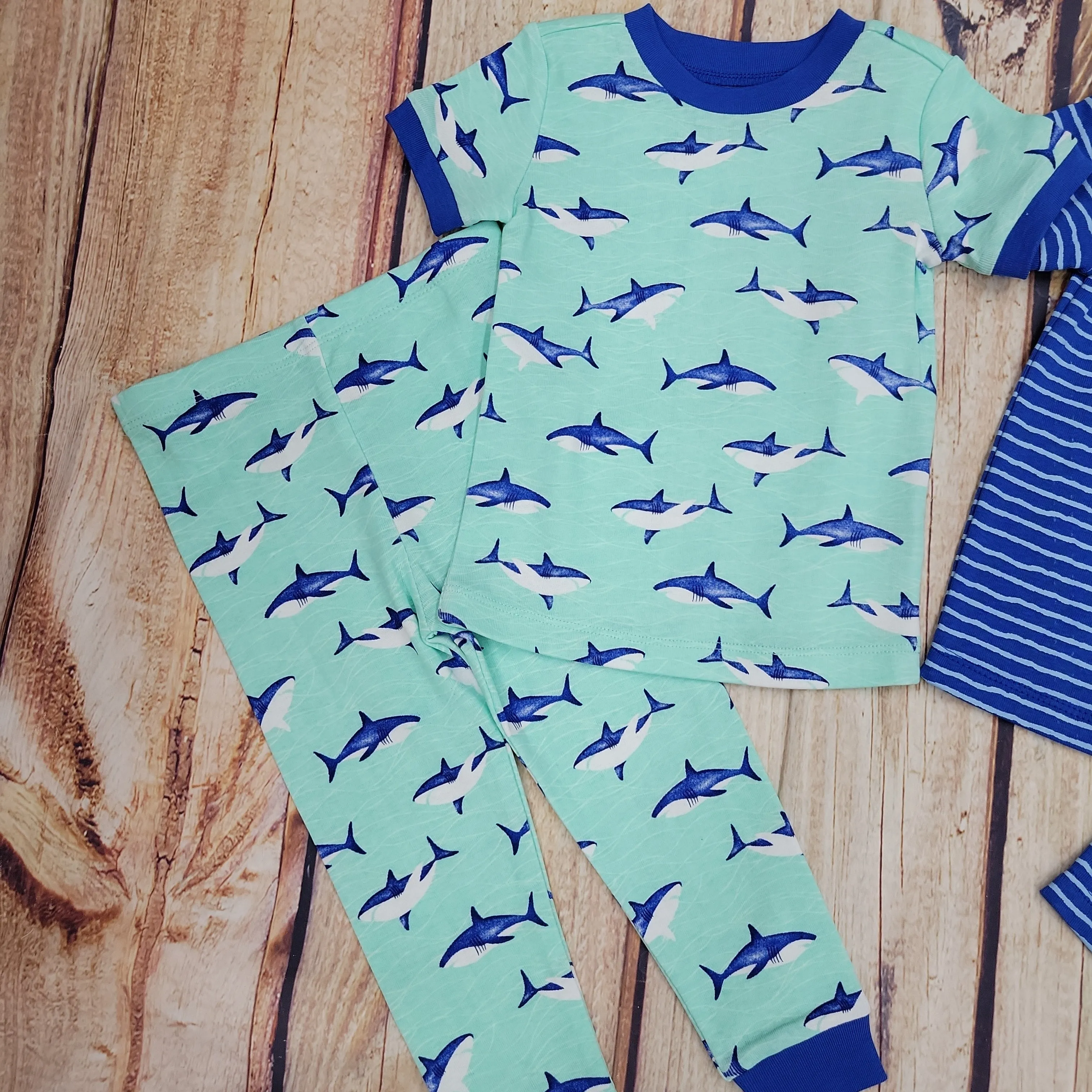 LITTLE ME SHARK 4PC PJ SET