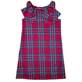 Lolli Bow Back Dress- Tybee Tartan Plaid