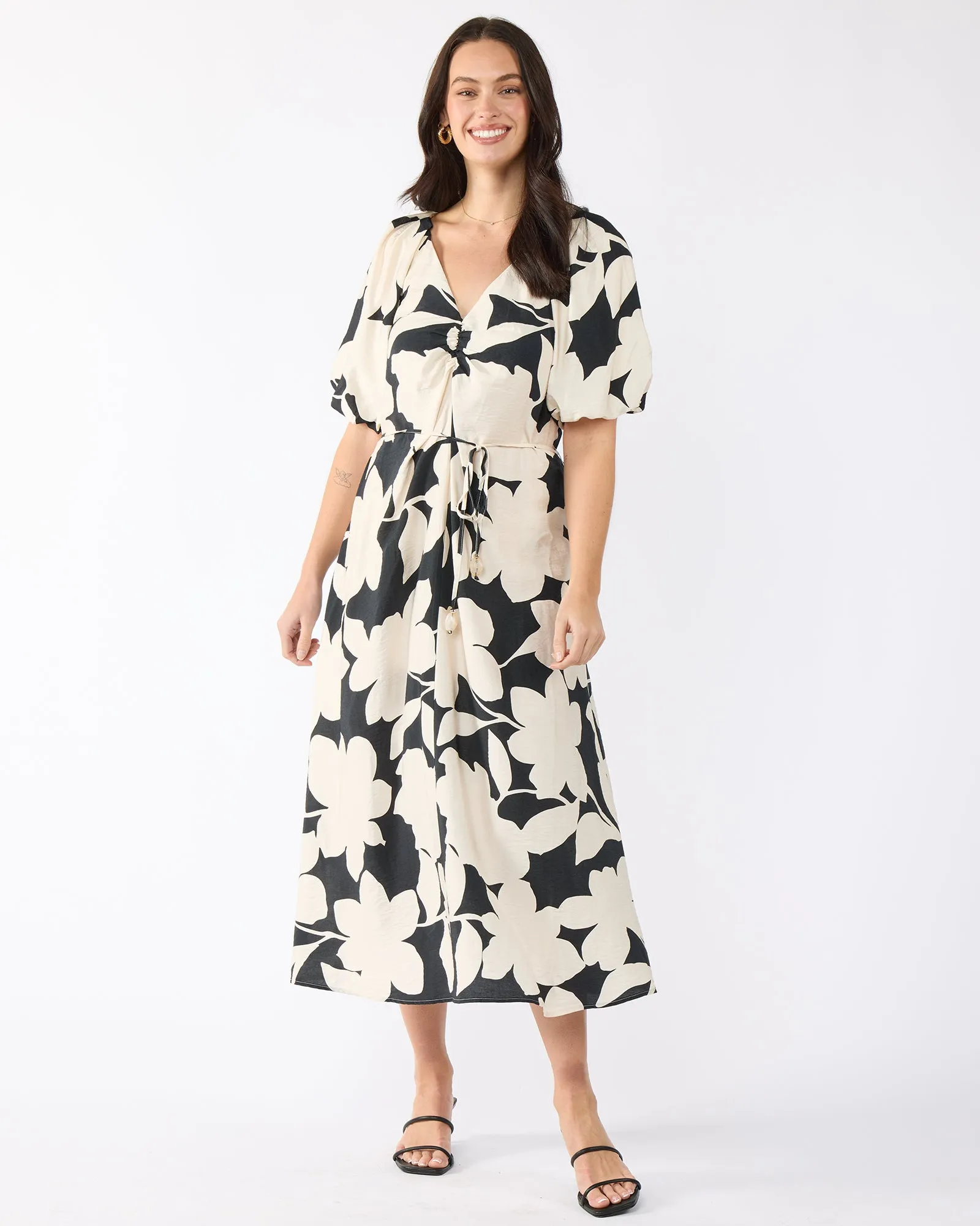 Luna Pearl Midi Dress