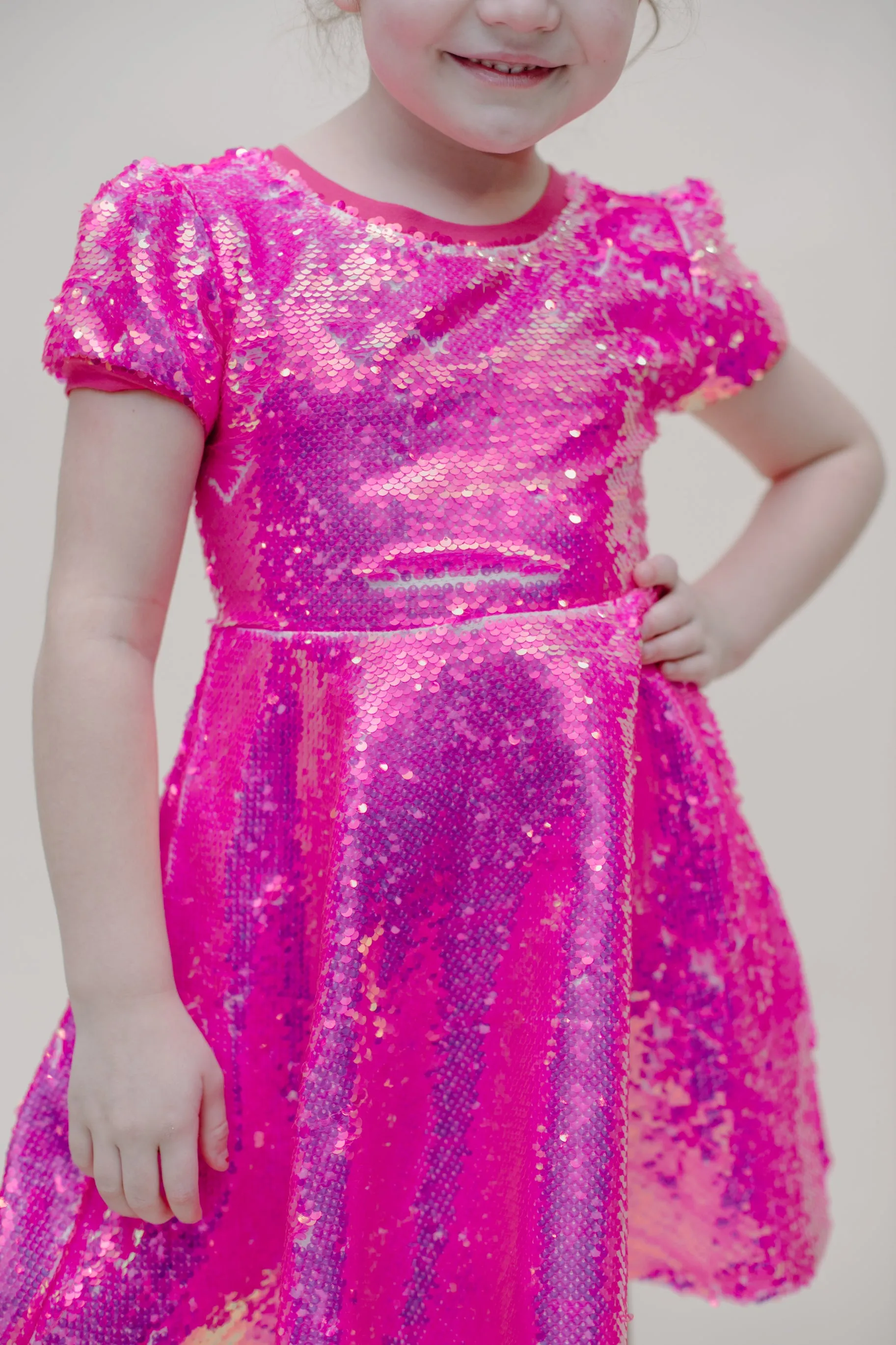 MAGENTA SPARKLE DRESS